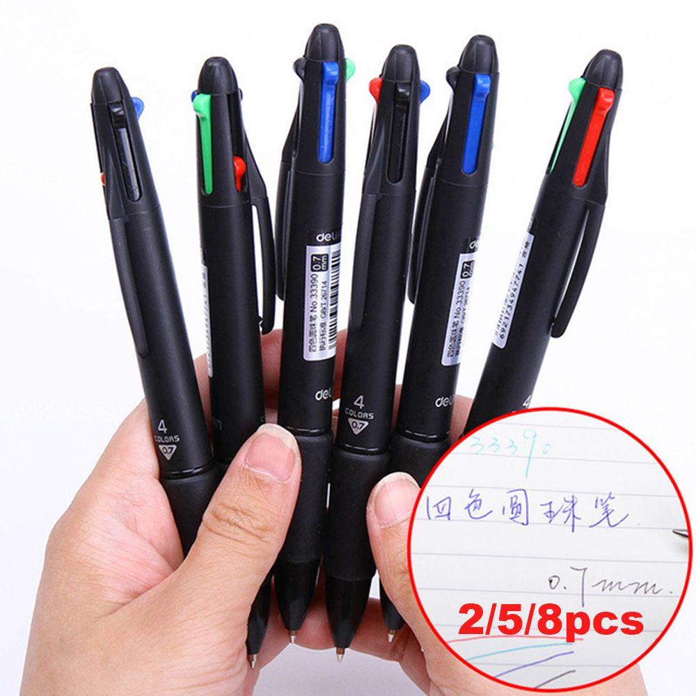 YVE Set 2 / 5 / 8 Bút Bi Nhiều Màu Ngòi 0.7mm