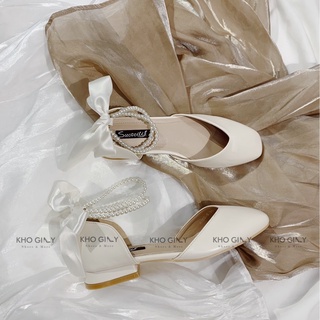 Giày bupbe quai nơ ngọc g0174