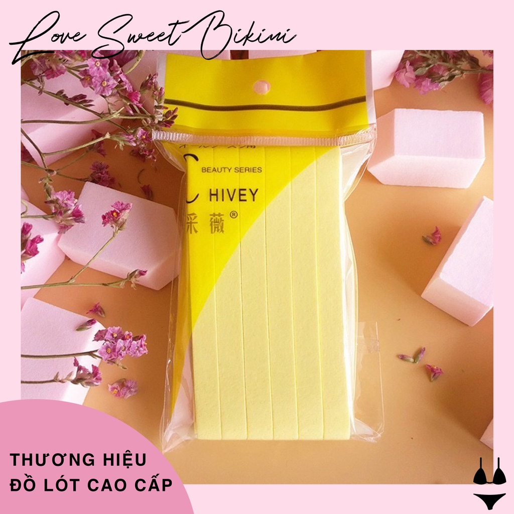 Bọt biển - Bông nở rửa mặt Chivey 12 miếng / Miếng mút rửa mặt bọt biển dạng nén ( Gói 12 thanh)