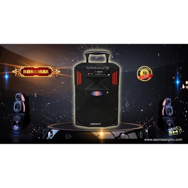 LOA RONAMAX F12 Loa Kéo Bass 3 TẤC,Mẫu Mới Micro Mới Hát Hay Hơn