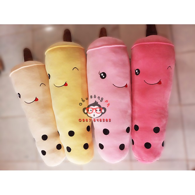 Gấu bông gối ôm Trà sữa size to