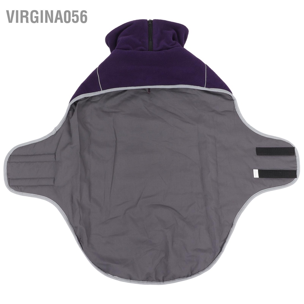 Có thể bán buôn Áo khoác mùa đông cho chó Thiết kế lỗ kéo cưng phản quang Quần áo lớn vừa Virgina056 Hàng giao ngay