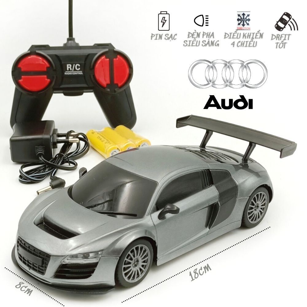 Bô Siêu xe đua Kinh Điển Audi R8 Lambo Ferrari - Xe điều khiển pin sạc