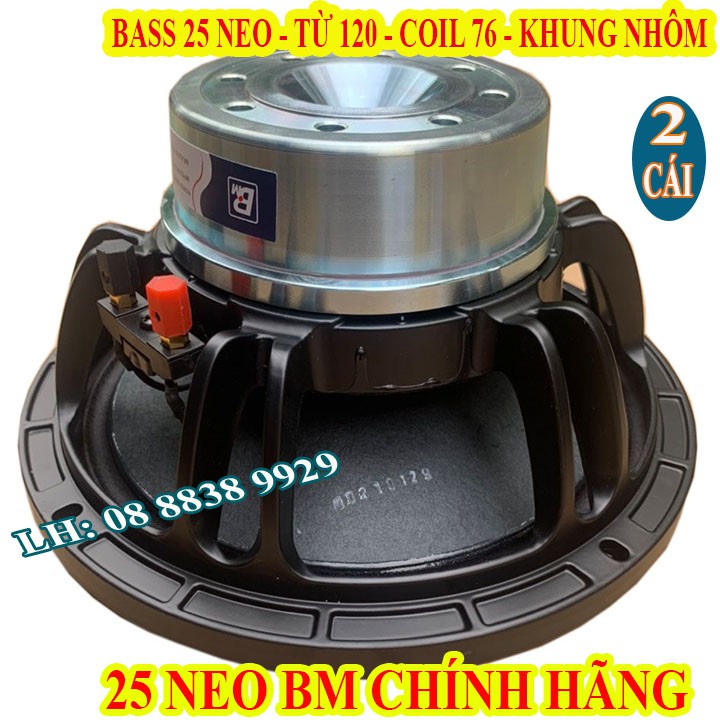 CẶP CỦ LOA 25 NEO TRẮNG HÃNG BM COIL 75MM CAO CẤP - GIÁ 2 CHIẾC