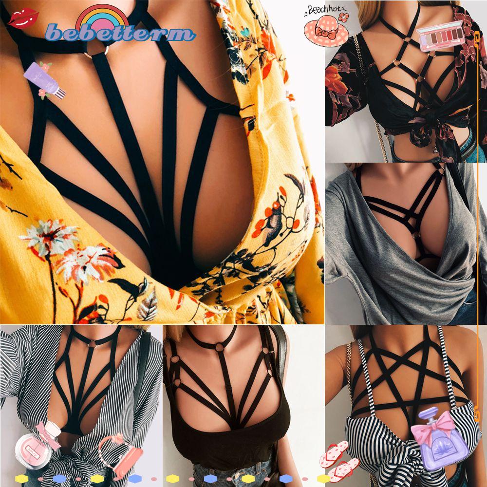 Bebetterm 1Pc Sexy Bandage Bra Fashion Summer Bralette Hollow Cage Harness Cage Harness