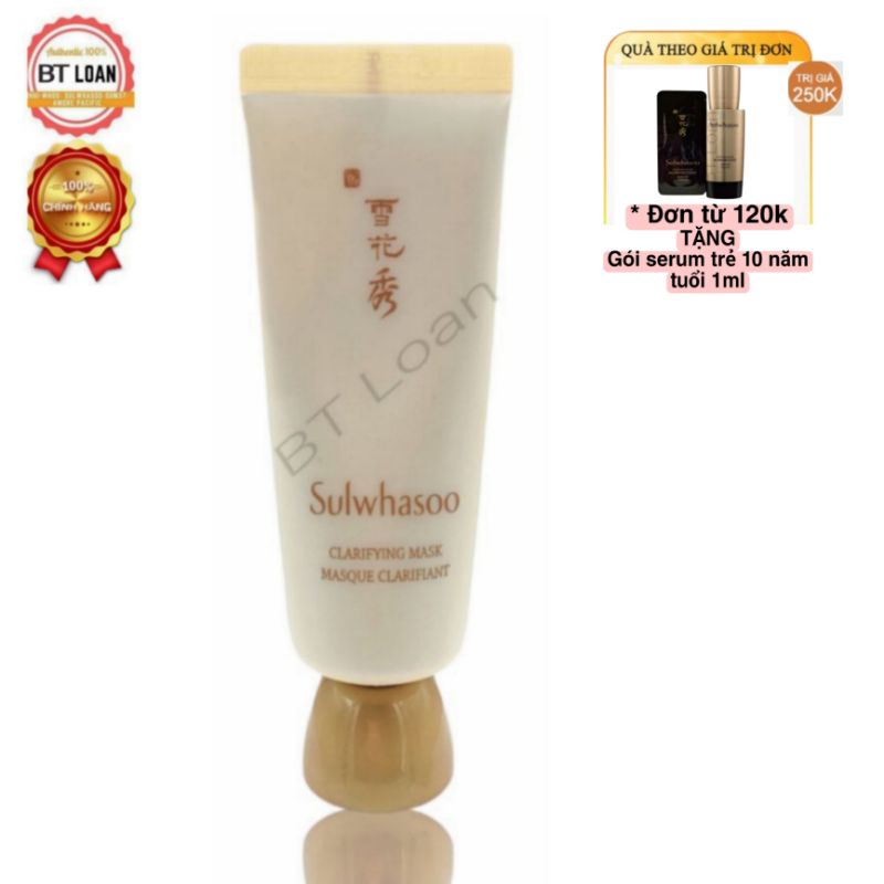 Tuýp Mặt nạ lột sulwhasoo thảo dược sáng da loại bỏ tế bào chết và mụn cám Clarifying Mask