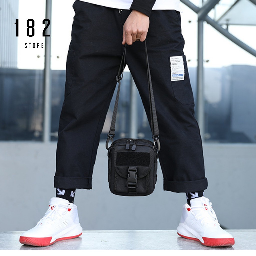 Túi Đeo Chéo Unisex Thời Trang Nam Nữ Chất Liệu Vải Polyester Dệt Trơn Cao Cấp Freeship - The Black Box | BigBuy360 - bigbuy360.vn