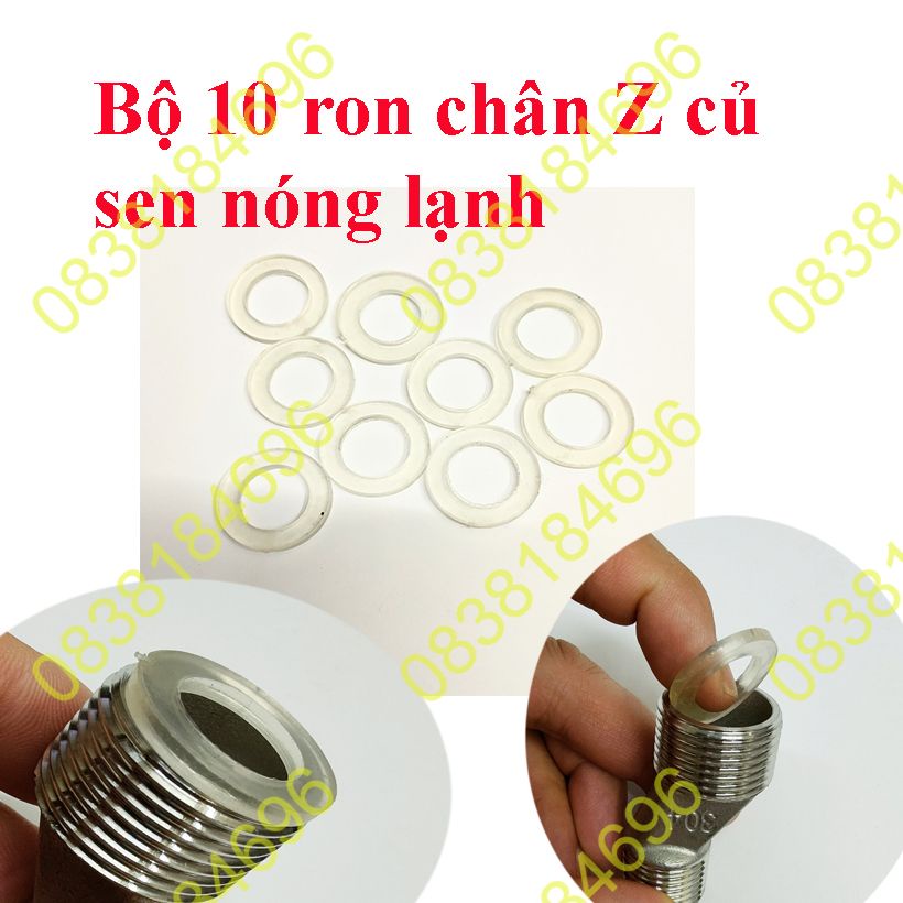 COMBO 10 ron chân sen, chân củ sen nóng lạnh, gioăng - ron chân sen nóng lạnh- zoăng chân sen,