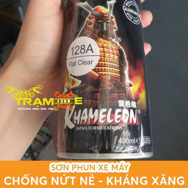 SƠN SAMURAI CHAI XỊT PHỦ BÓNG NHÁM BẢO VỆ, KEO MỜ 128A DUNG TÍCH 400ML TỪ NHẬT BẢN