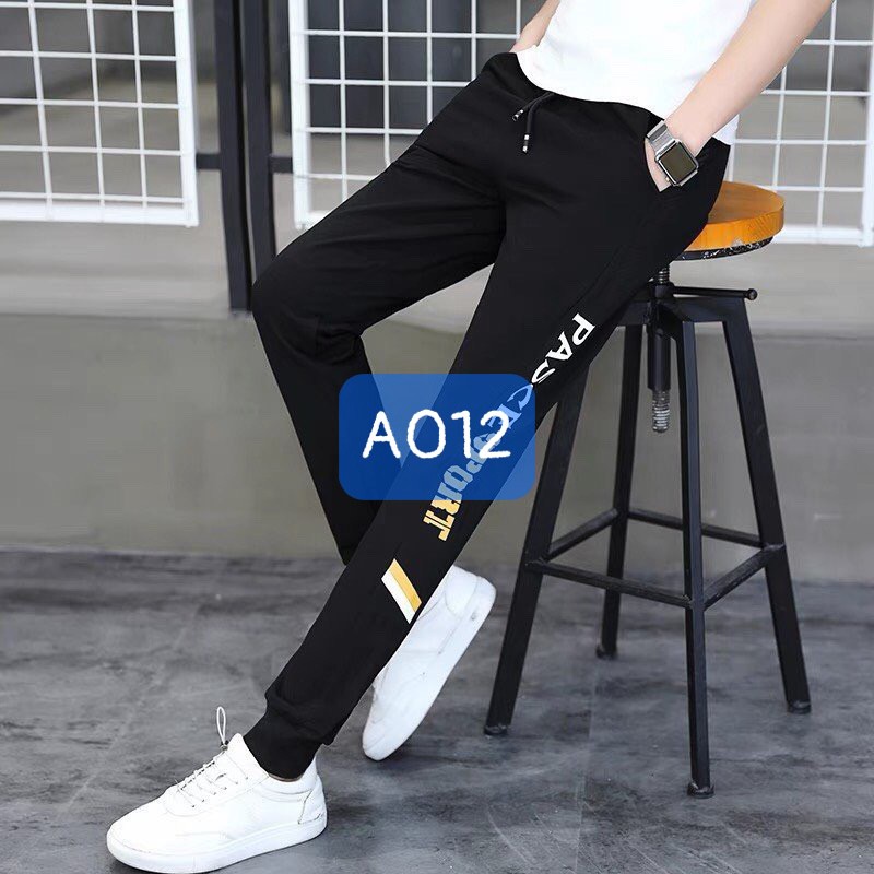 Quần jogger thể thao nam vải thun nỉ, co giãn, mềm mịn A021