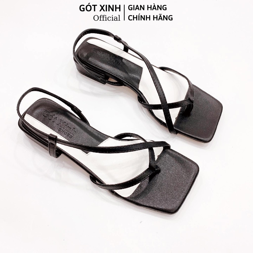 Sandal nữ GÓT XINH SD12 quai mảnh đế cao 2cm