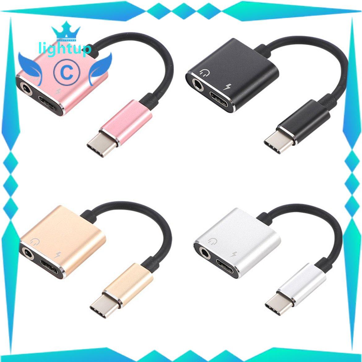 Cáp Chuyển Đổi Usb C Sang Jack 3.5 Type C 2 Trong 1 Đầu Cắm 3.5mm