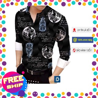 Áo sơ mi nam họa tiết 3D đẳng cấp thời trang mới dành riêng cho các đấng mày râu