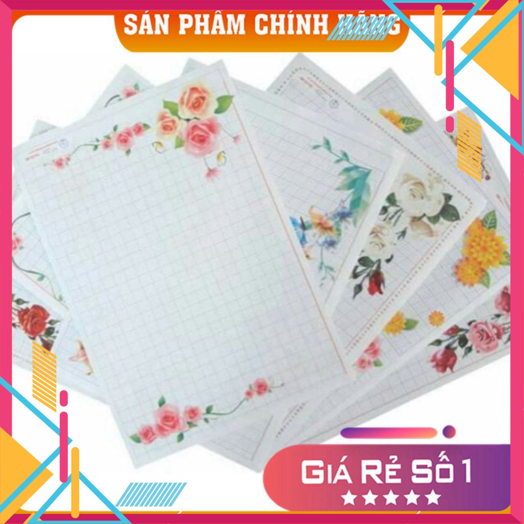 Mẫu Giấy Hoa Ánh Dương Luyện Viết Chữ Đẹp M5.1