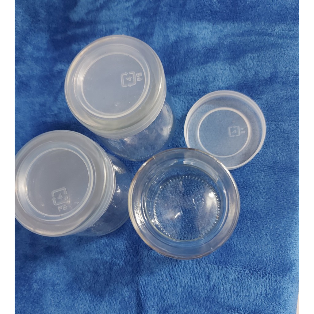Combo 2 hũ thủy tinh 100ml làm sữa chua, lọ thủy tinh có nắp đậy xuất khẩu loại 1 | BigBuy360 - bigbuy360.vn