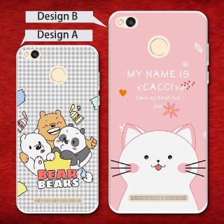 Ốp điện thoại TPU mềm hình gấu cho Xiaomi Redmi Note 2 3 3s 4A 4X 5A 5 6 6A 7 S2 Pro Plus Prime A2Lite