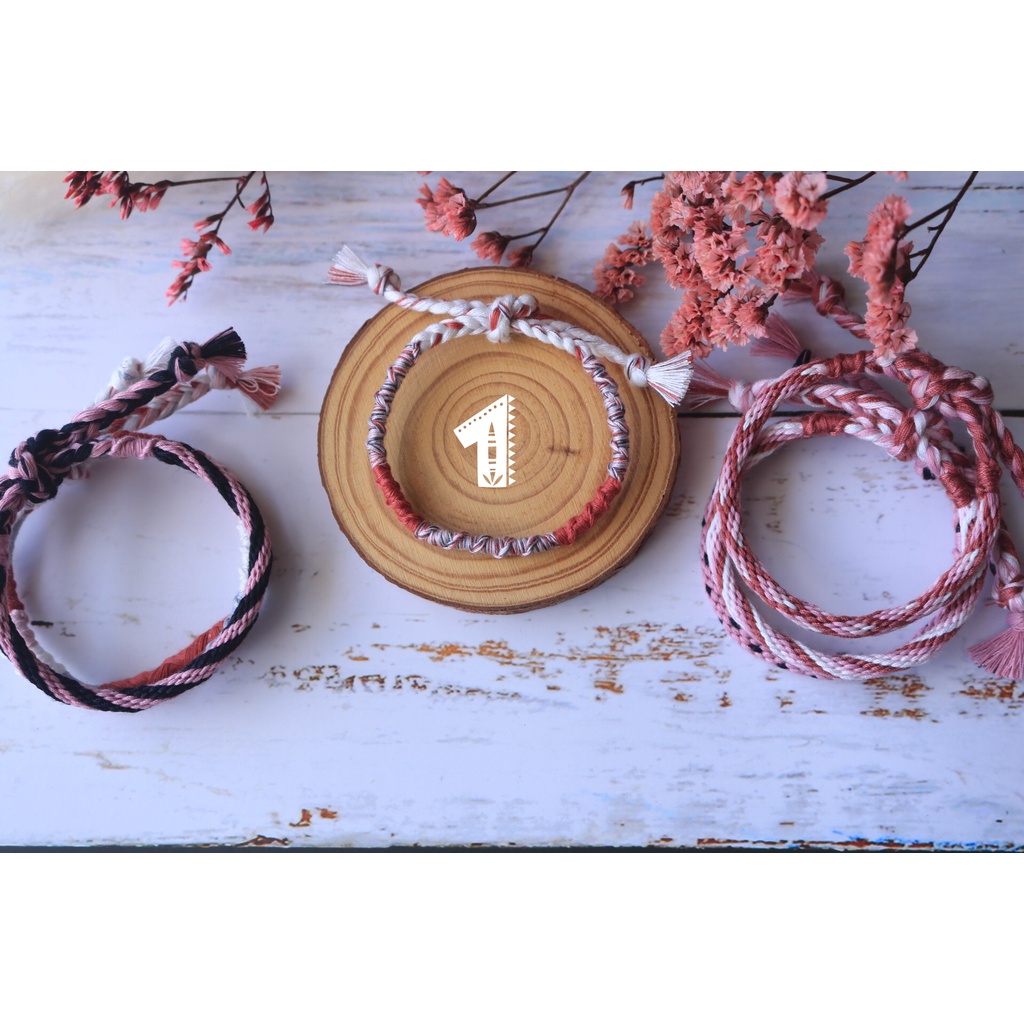 ️Vòng handmade tông hồng đất️