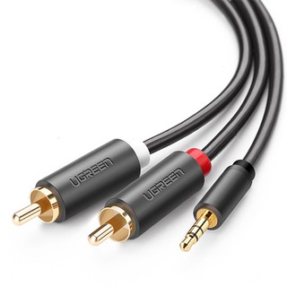 Dây loa 3.5mm ra 2 rca dài 10m ugreen 10514 hàng chính hãng