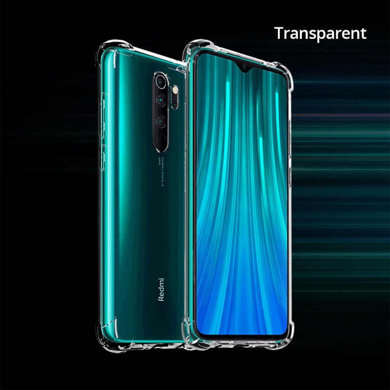 Ốp lưng RedmiNote8 Pro Xiomi Xiaomi Redmi Note 8 7 6 5 K20 Pro 7A Go Ốp lưng silicon chống sốc trong suốt chống lưng