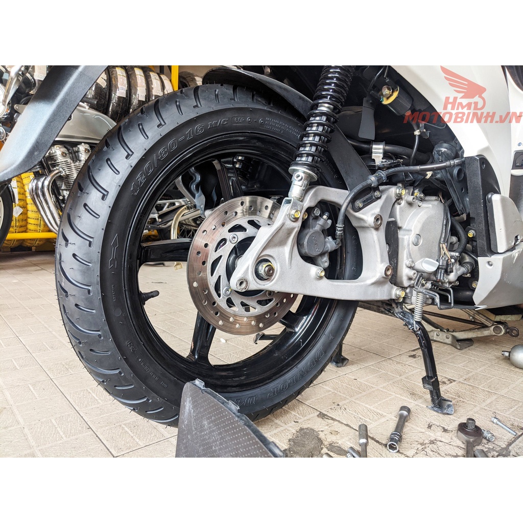 Lốp/vỏ xe 120/80-16 D451 TL Dunlop SAU dành cho xe SH zin theo xe