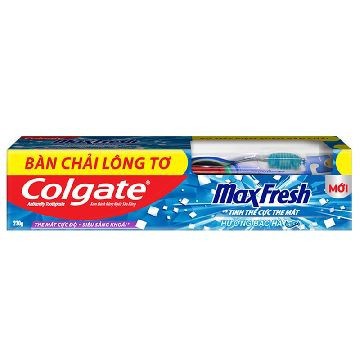 Kem Đánh Răng Colgate MaxFresh Hương Trà Xanh/ tinh thể the mát/ hương bạc hà 230G