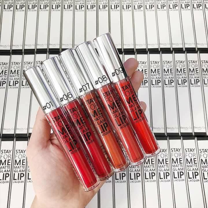 Son kem lì BEAUTY CO SEOUL STAY FOR ME MATTE GLAM LIP LACQUER Màu 01,07,08