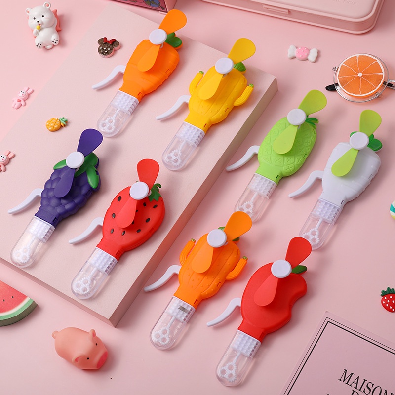 Quạt Cầm Tay mini Đa Năng Họa Tiết Hoạt Hình Dễ Thương Cho Trẻ Em