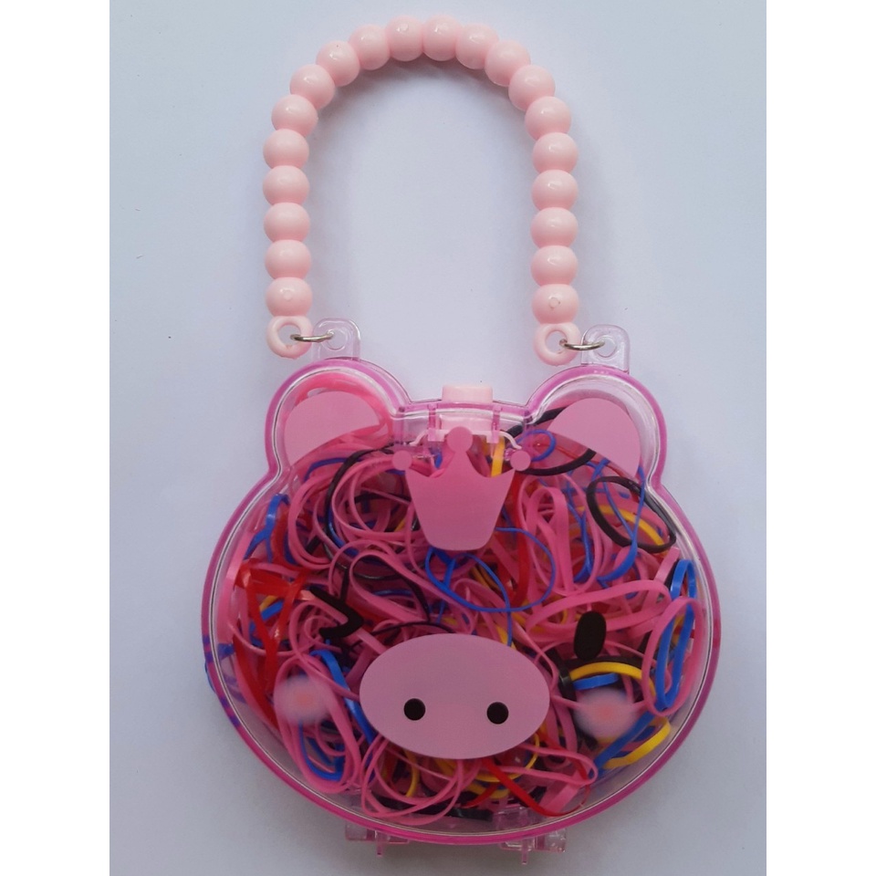 Túi 50g thun chun cột tóc cho bé gái dễ thương (nhiều màu#02)