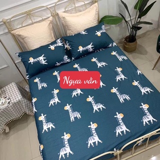 Bộ Ga 3 món[1Ga+2 Vỏ Gối]1m2x1m9,được chọn mẫu [mẫu ngựa vằn]