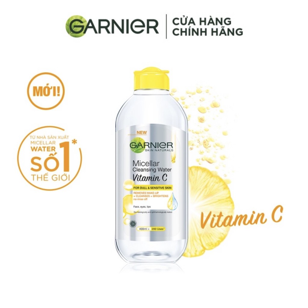 [ TẶNG BÔNG TẨY TRANG ] Nước làm sạch và tẩy trang cho mọi loại da Garnier Micellar Water 400ml | BigBuy360 - bigbuy360.vn