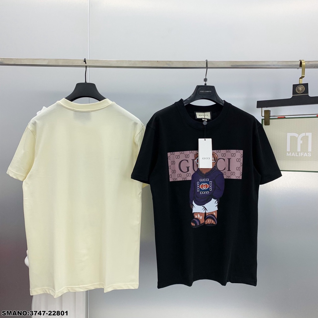 Áo phông nam Gucci in hình gấu siêu hot_Áo phông nam GC SPF cao cấp