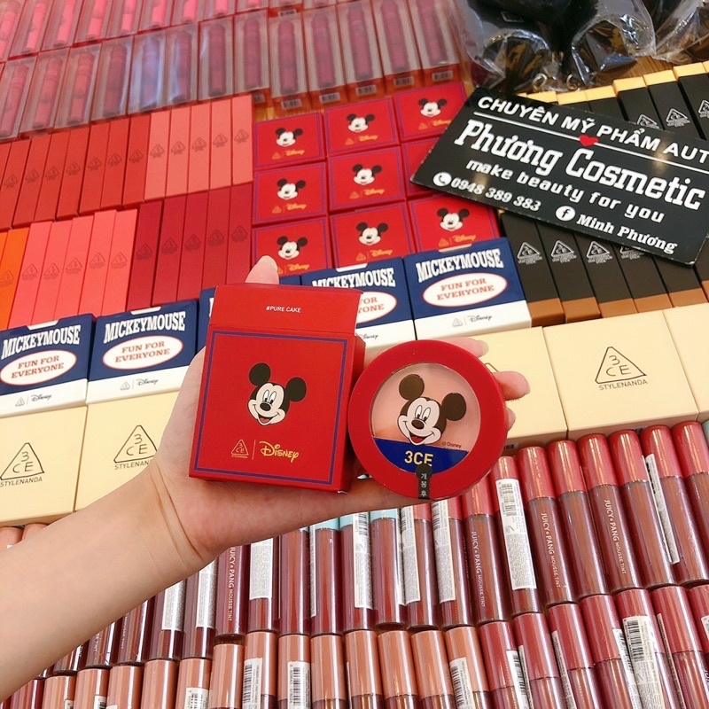 Phấn Má Hồng 3CE Disney Mickey Mouse Face Blush Limited Edition 5g Màu Hồng Dâu Ngọt Ngào