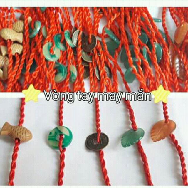 Combo 100 vòng tay may mắn lộn xộn