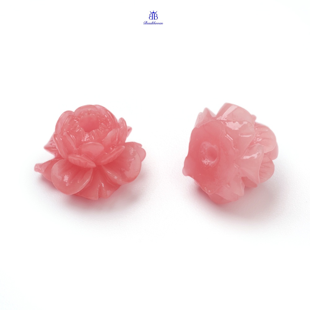 Bộ 5 Vỏ Sò Cong Nhuộm Màu Nhẹ 13x13x9.5mm Lỗ 1.8mm