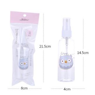 Chai chiết hình mèo có vòi xịt phun sương 100ml