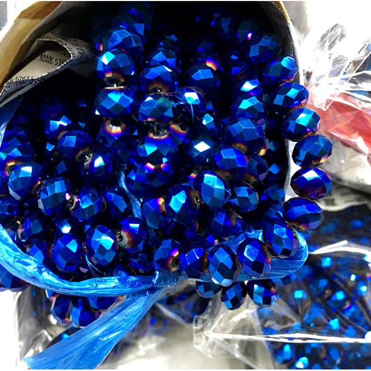 100 Hạt Pha Lê AB 4mm Nhiều Màu Sắc