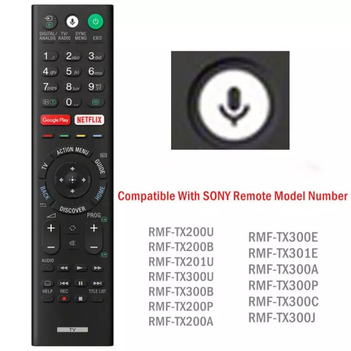 Điều Khiển Từ Xa Cho TV Thông Minh SONY LCD Rcf-TX200P RMF-TX200E RMF-TX200A RMF-TX200U