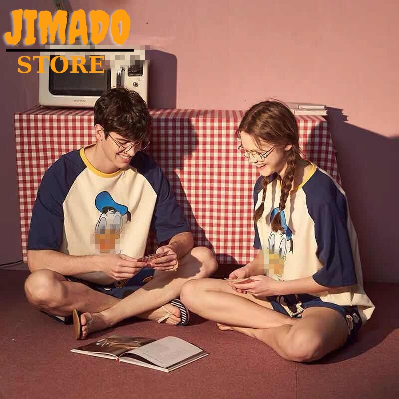 Đồ bộ bé trai bé gái Bộ đồ vịt Donal chất cotton 4 chiều JIMADO E2.060.100
