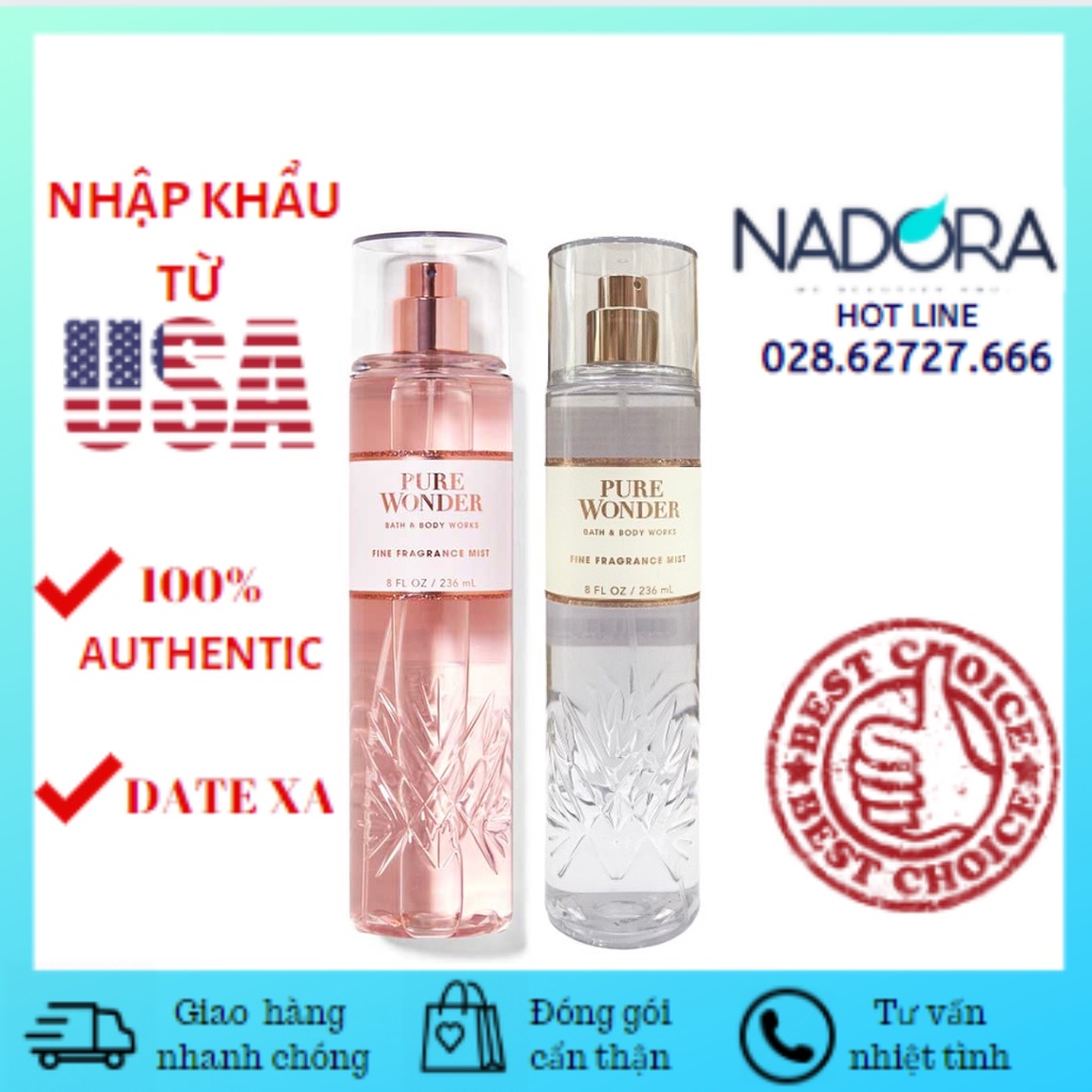Xịt Thơm Bath And Body Works - Pure Wonder Body Mist
