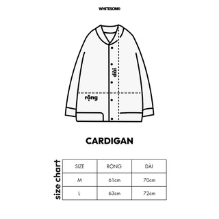 ÁO CARDIGAN SCRIPT LOGO