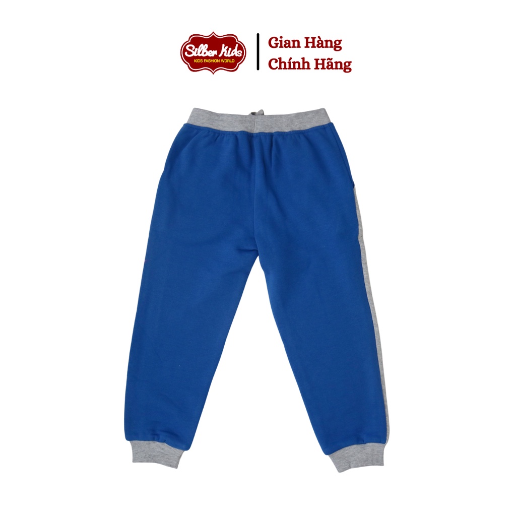 [Mã BMLTA50 giảm 10% đơn 150K] Quần Nỉ Bông Dày Bé Trai 2-7 Tuổi Phối Mảng In Silber Boy SILBER KIDS