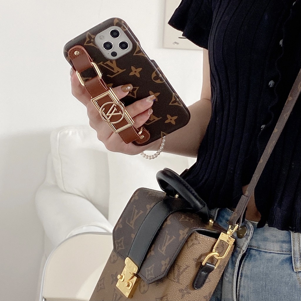 Ốp Điện Thoại pu Chống Sốc Hình L V LouisVuitton Cho iPhone 13 12 11 Pro Max X XS XR 8 7 Plus Sự Bảo Vệ