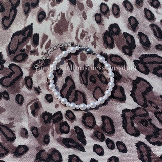 Vòng tay hạt ngọc trai nhân tạo trắng sáng | "white pearl 2" bracelet | bracelet by pmdt.smallbusiness