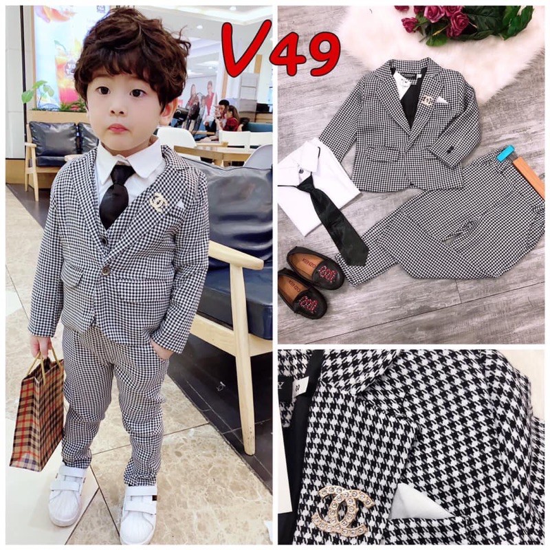 Bộ vest 6 chi tiết cho bé 9-22kg