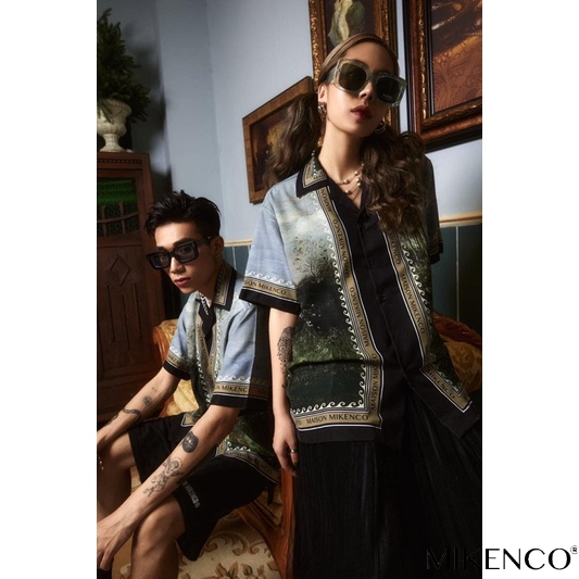 Áo sơ mi ngắn tay chính hãng Mikenco PEGASUS unisex