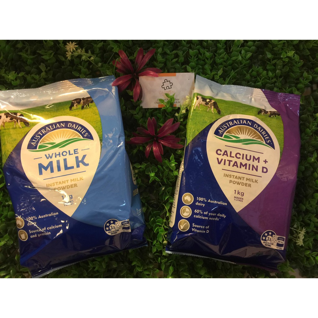 Sữa tươi dạng bôt Australian Dairies Whole Milk gói 1kg