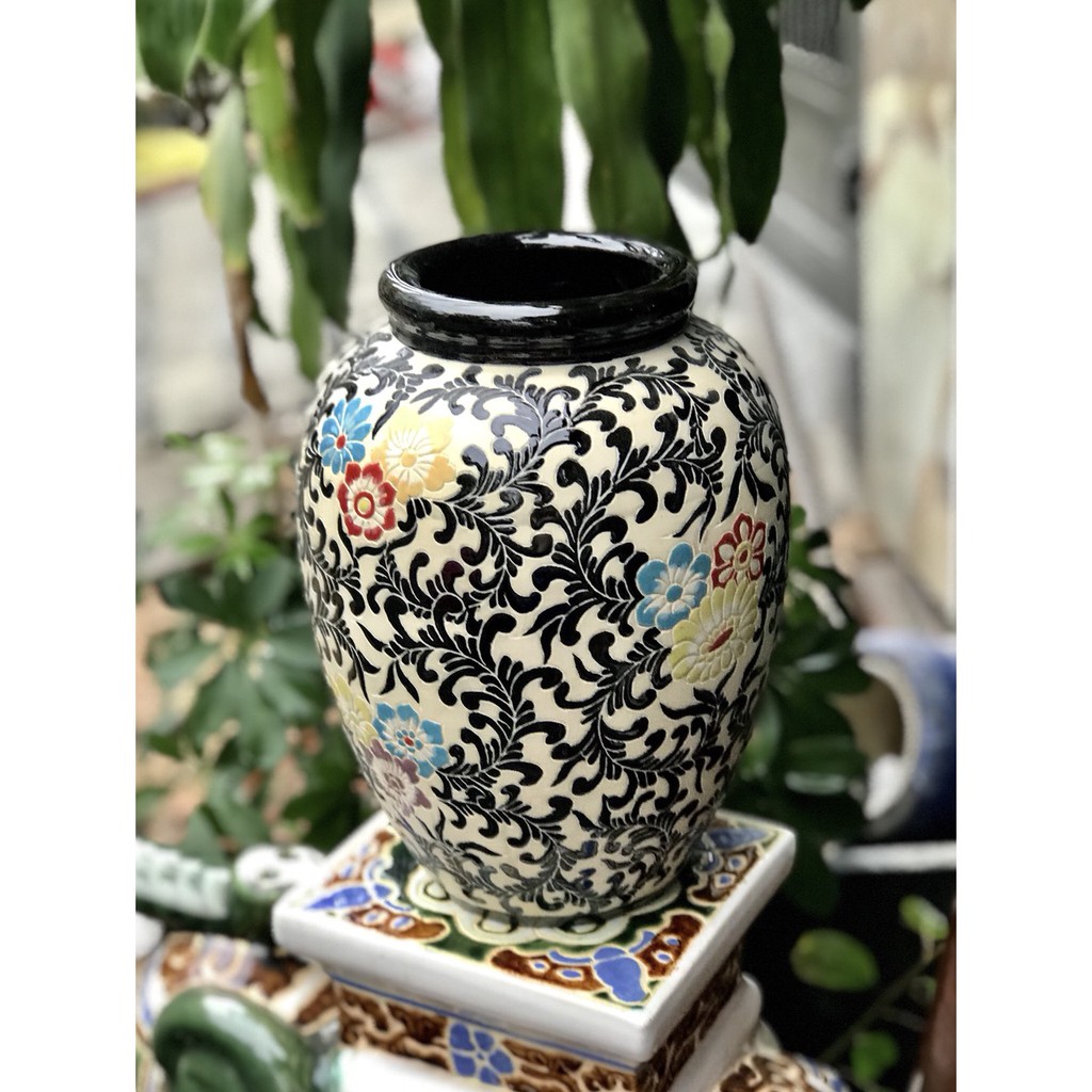 Bình Dây Lá Gốm Sứ Nam Bộ 30