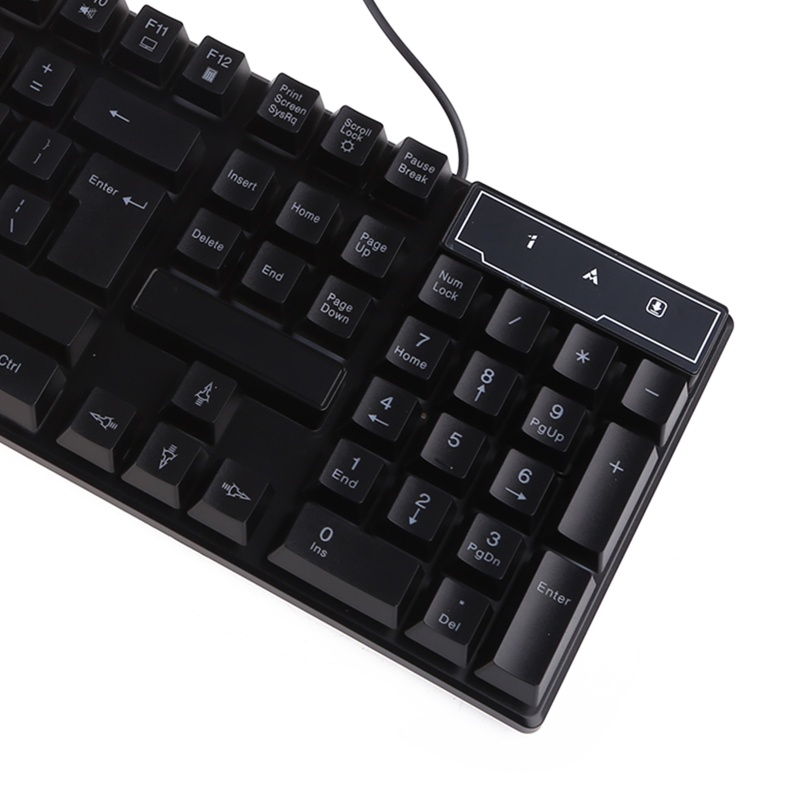 Bàn Phím Cơ Gaming 104 Phím Có Đèn Nền Màu Đen Dành Cho Game Thủ