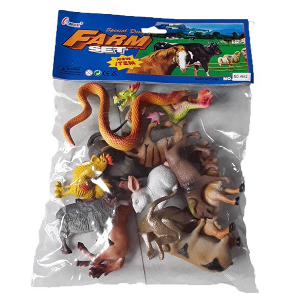 Túi đồ chơi 12 con giáp nhựa dẻo