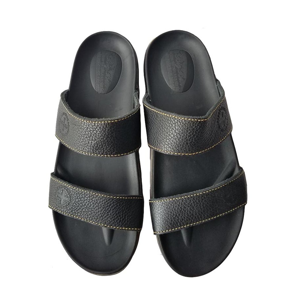 Dép nam quai ngang đế doctor da bò BIGBEN cao cấp DN162